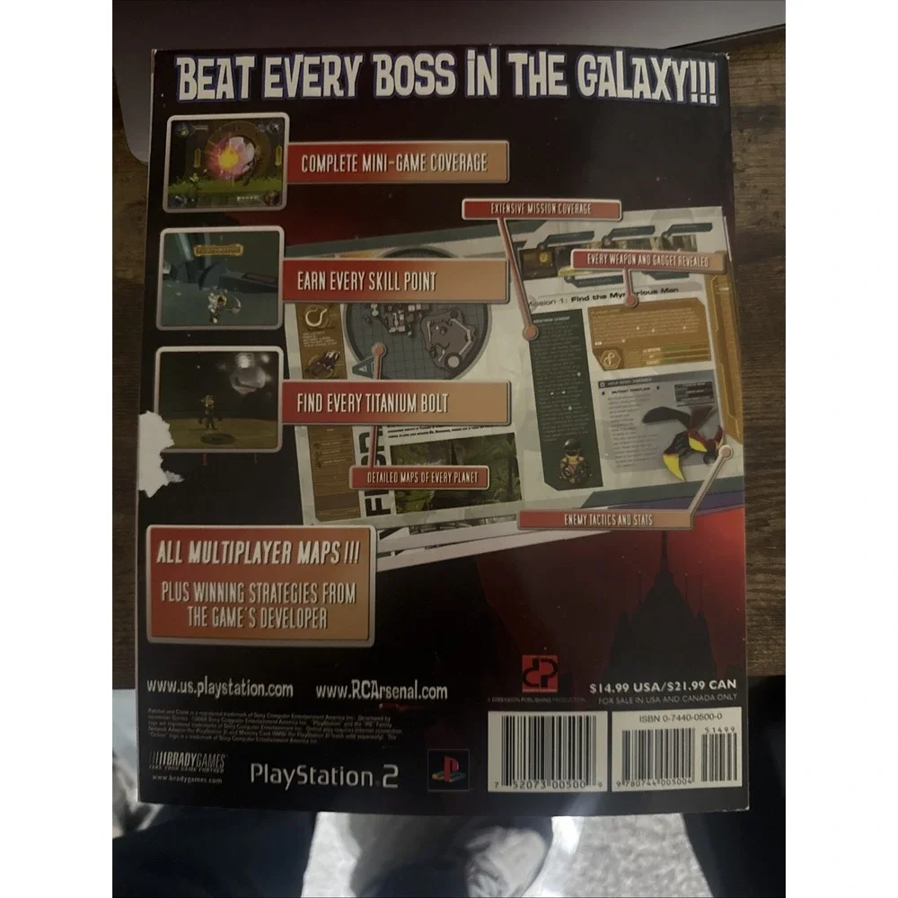 Ratchet and Clank: Up Your Arsenal Official Strategy Guide Brady PS2 Insomniac